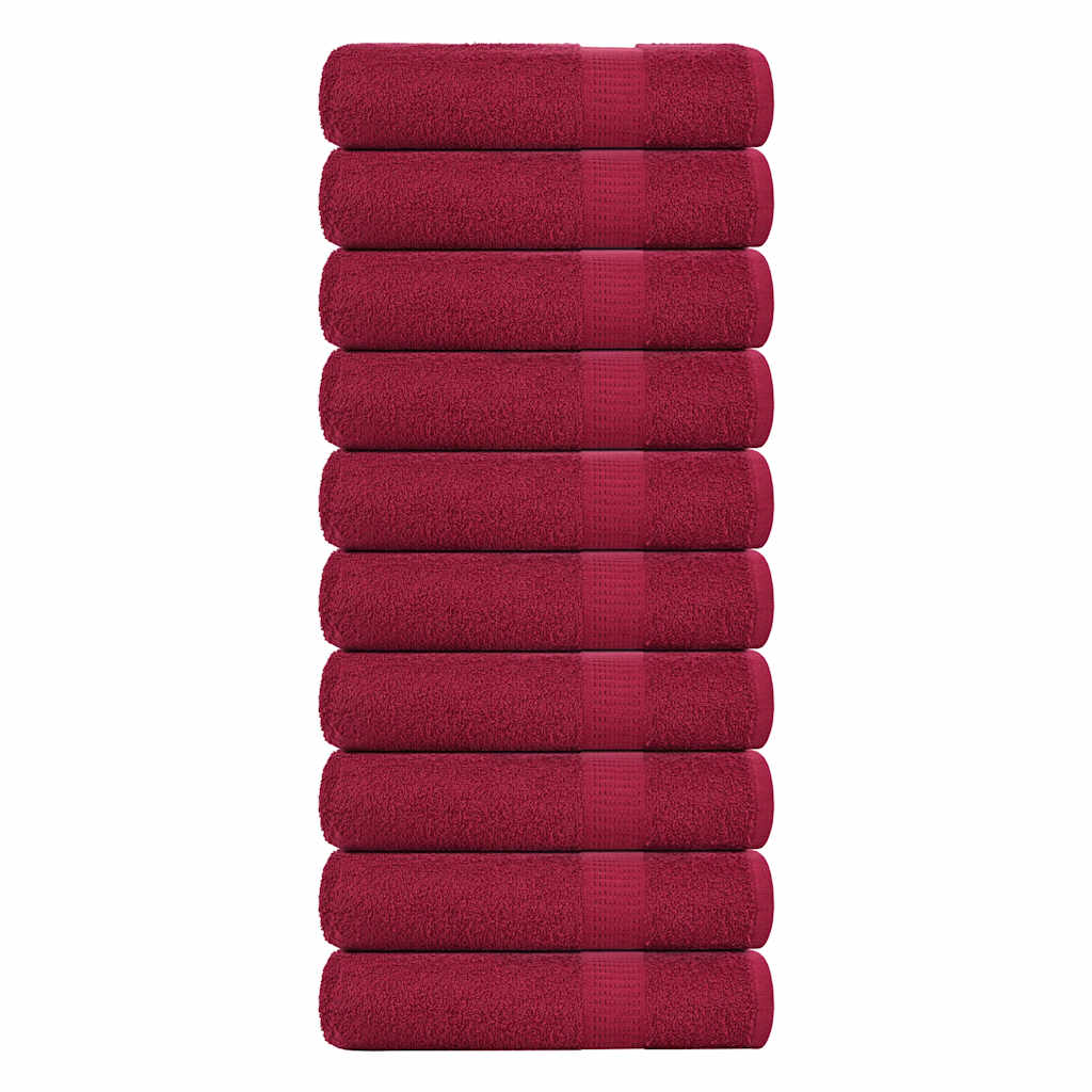 Douchehanddoeken Frogn 360 G/M² Bordeaux Bordeauxrood
