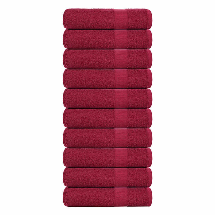 Douchehanddoeken Frogn 360 G/M² Bordeaux Bordeauxrood
