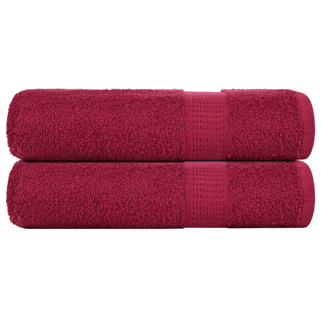 Douchehanddoeken Frogn 360 G/M² Bordeaux Bordeauxrood