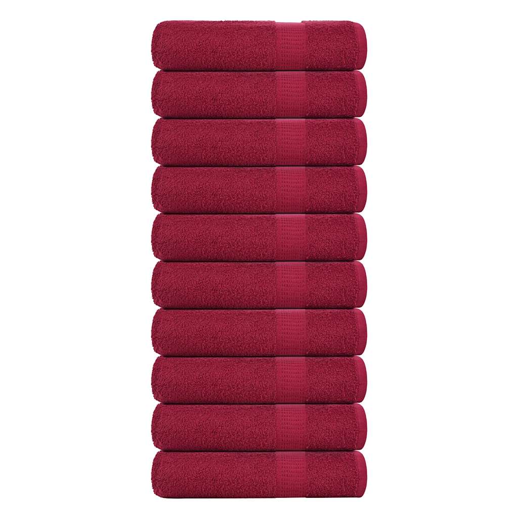 Douchehanddoeken Frogn 360 G/M² Bordeaux Bordeauxrood