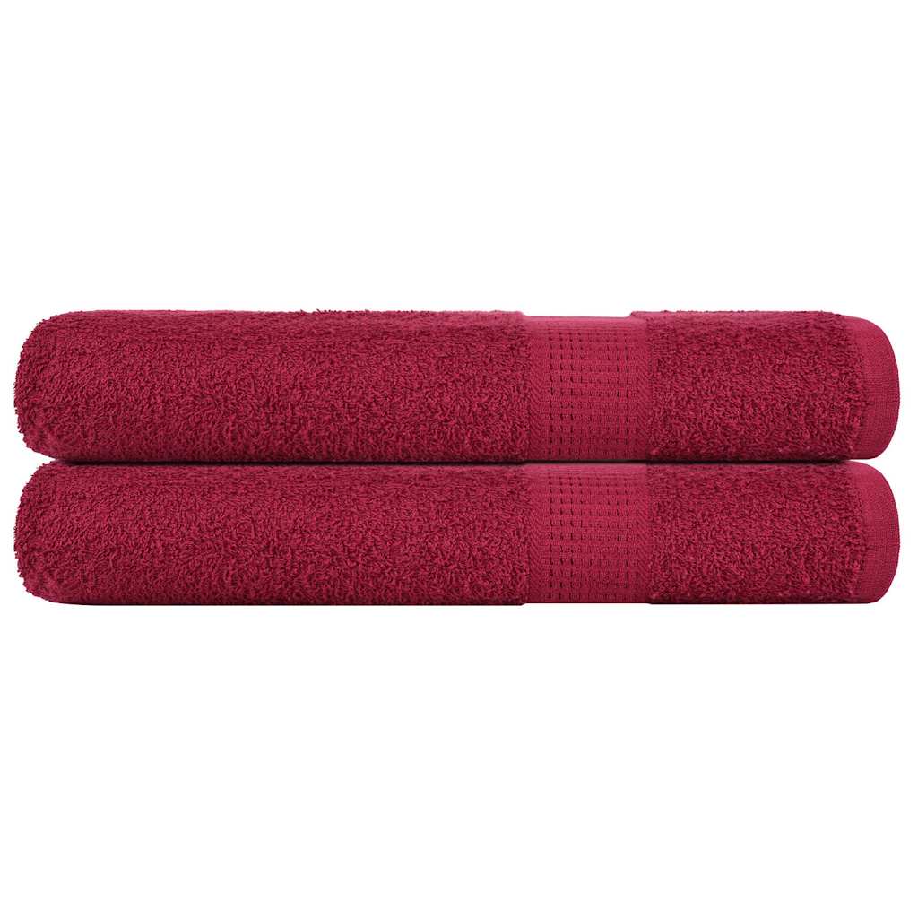 Douchehanddoeken Frogn 360 G/M² Bordeaux Bordeauxrood