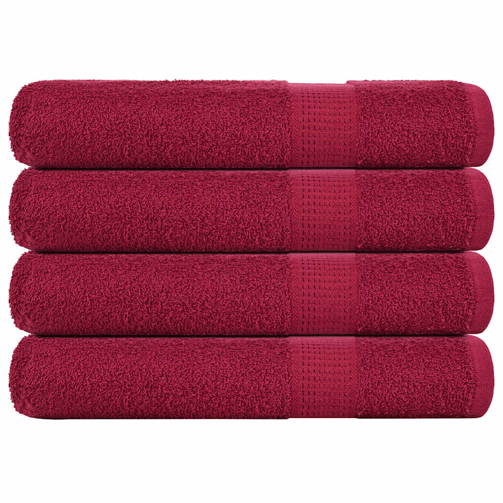 Douchehanddoeken Frogn 360 G/M² Bordeaux Bordeauxrood