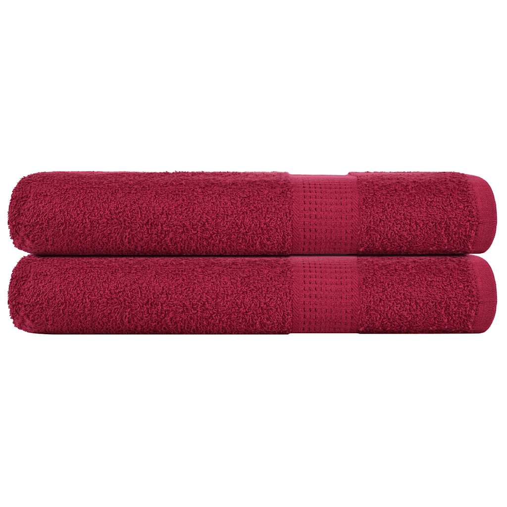 Douchehanddoeken Frogn 360 G/M² Bordeaux Bordeauxrood