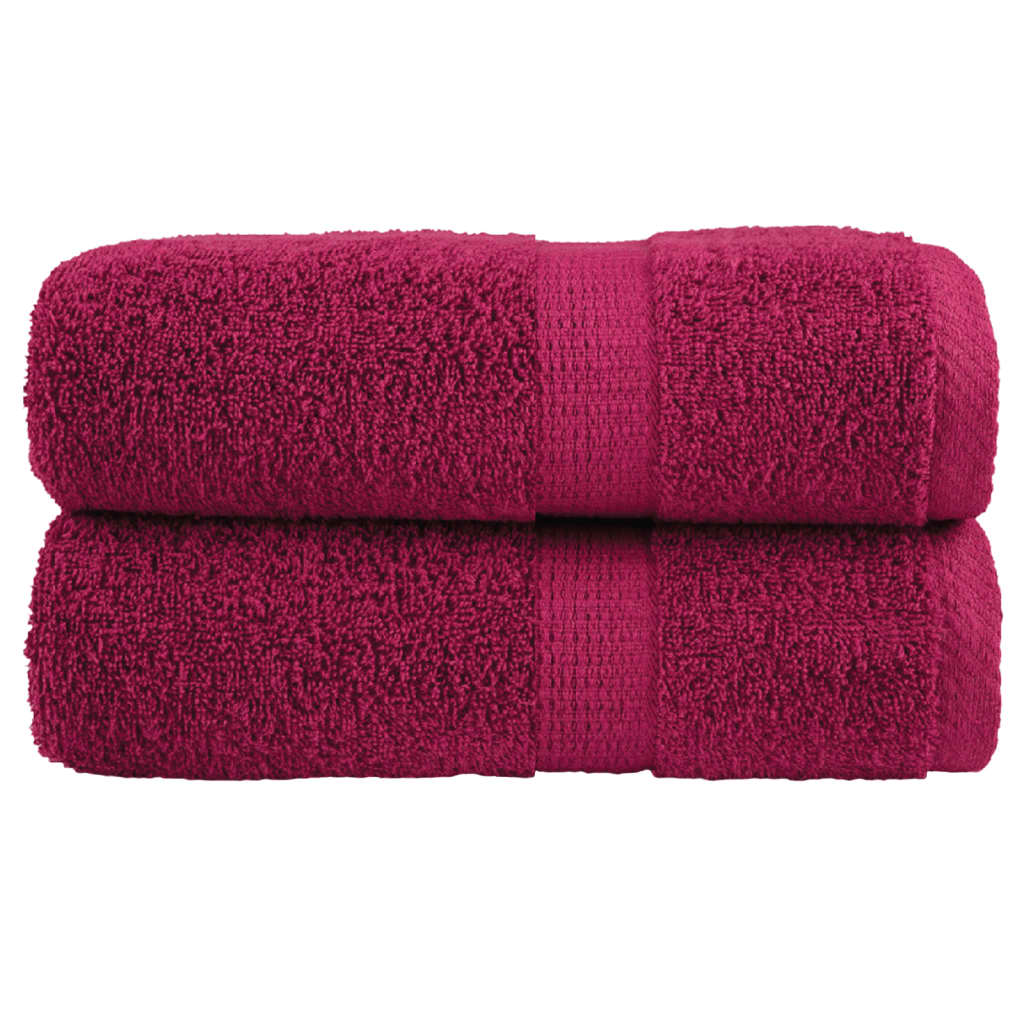 Badhanddoeken Solund 600 G/M² Bordeaux Bordeauxrood