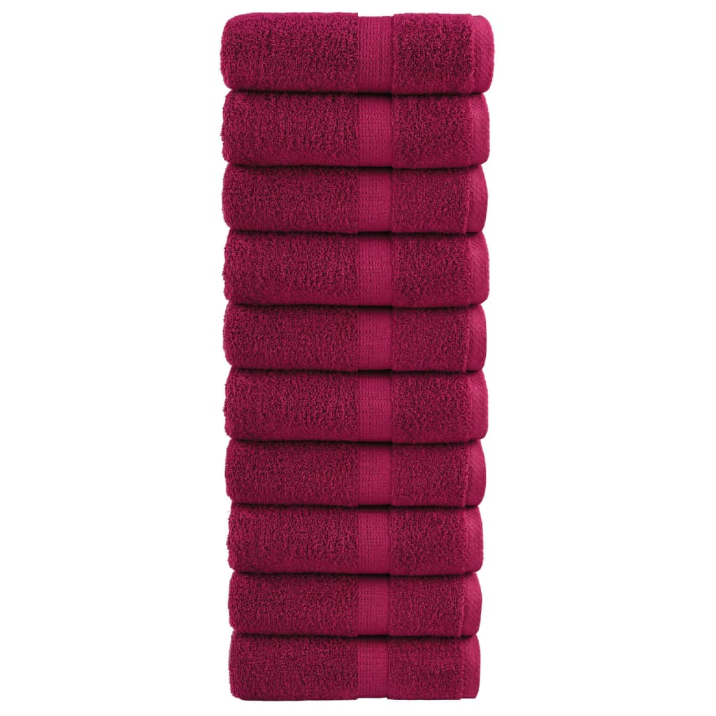 Badhanddoeken Solund 600 G/M² Bordeaux Bordeauxrood