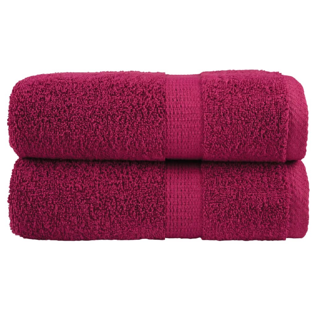 Badhanddoeken Solund 600 G/M² Bordeaux Bordeauxrood