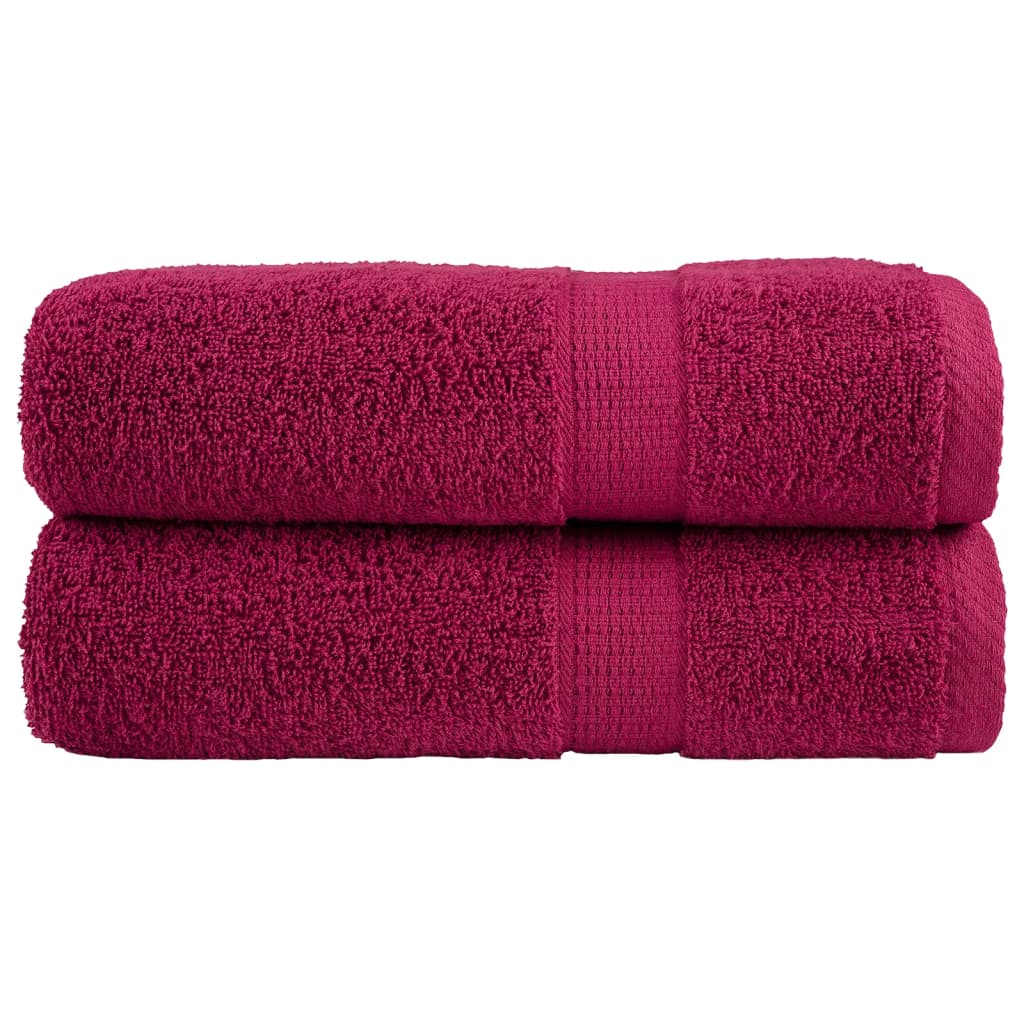 Badhanddoeken Solund 600 G/M² Bordeaux Bordeauxrood