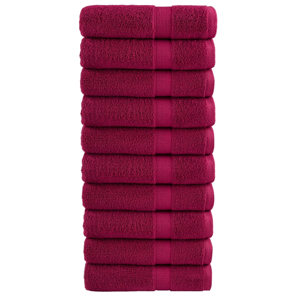 Badhanddoeken Solund 600 G/M² Bordeaux Bordeauxrood
