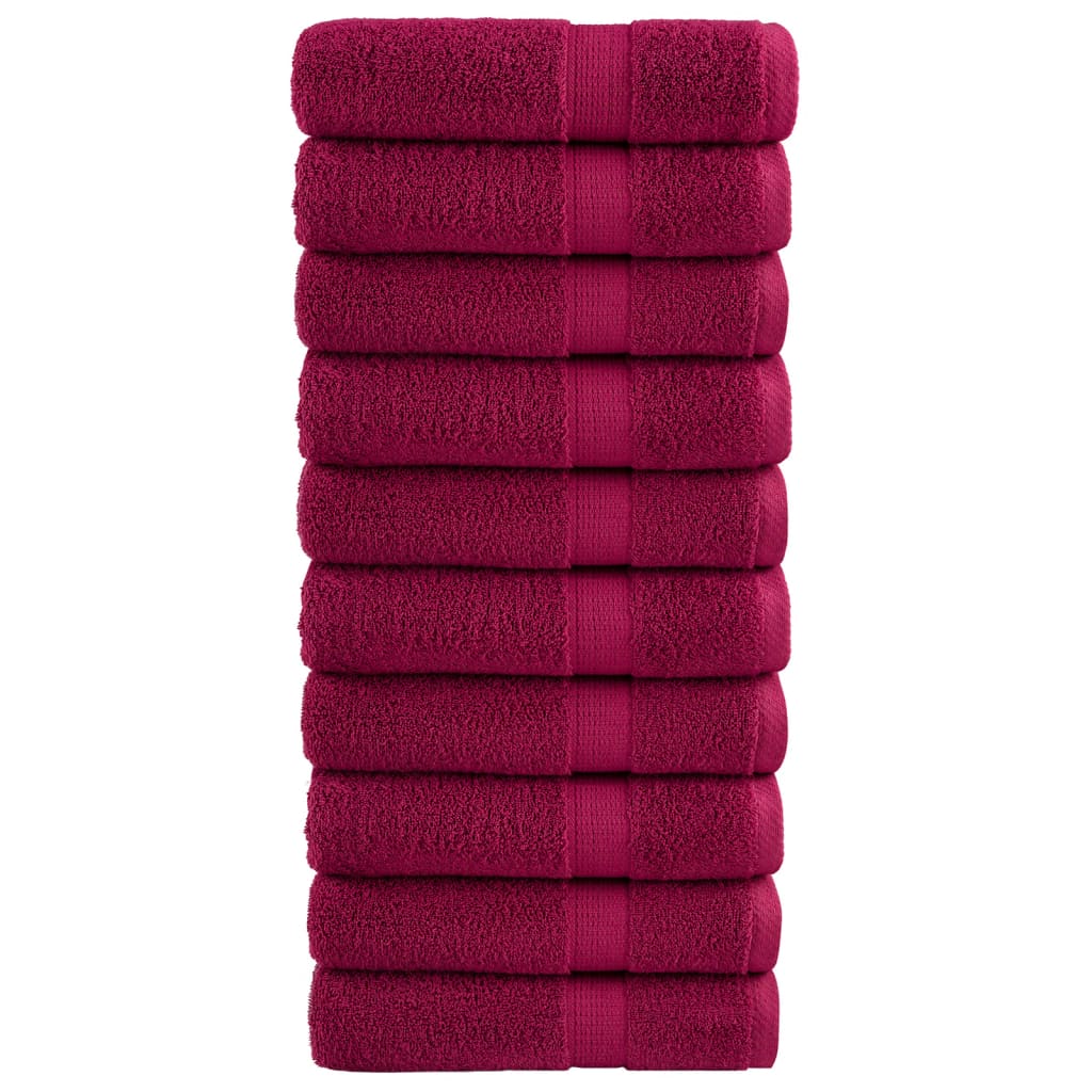 Badhanddoeken Solund 600 G/M² Bordeaux Bordeauxrood