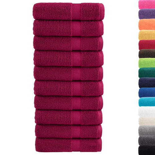 Badhanddoeken Solund 600 G/M² Bordeaux Bordeauxrood