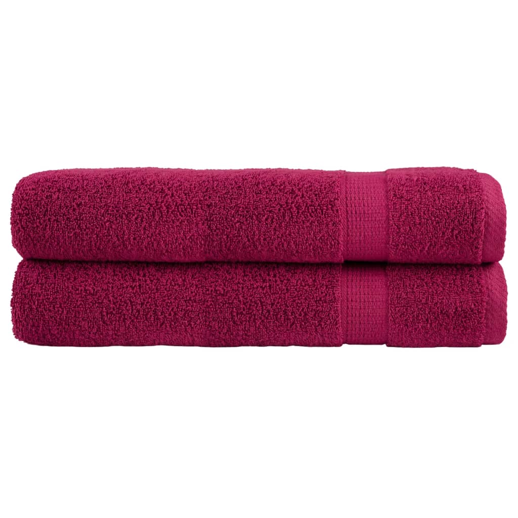 Badhanddoeken Solund 600 G/M² Bordeaux Bordeauxrood