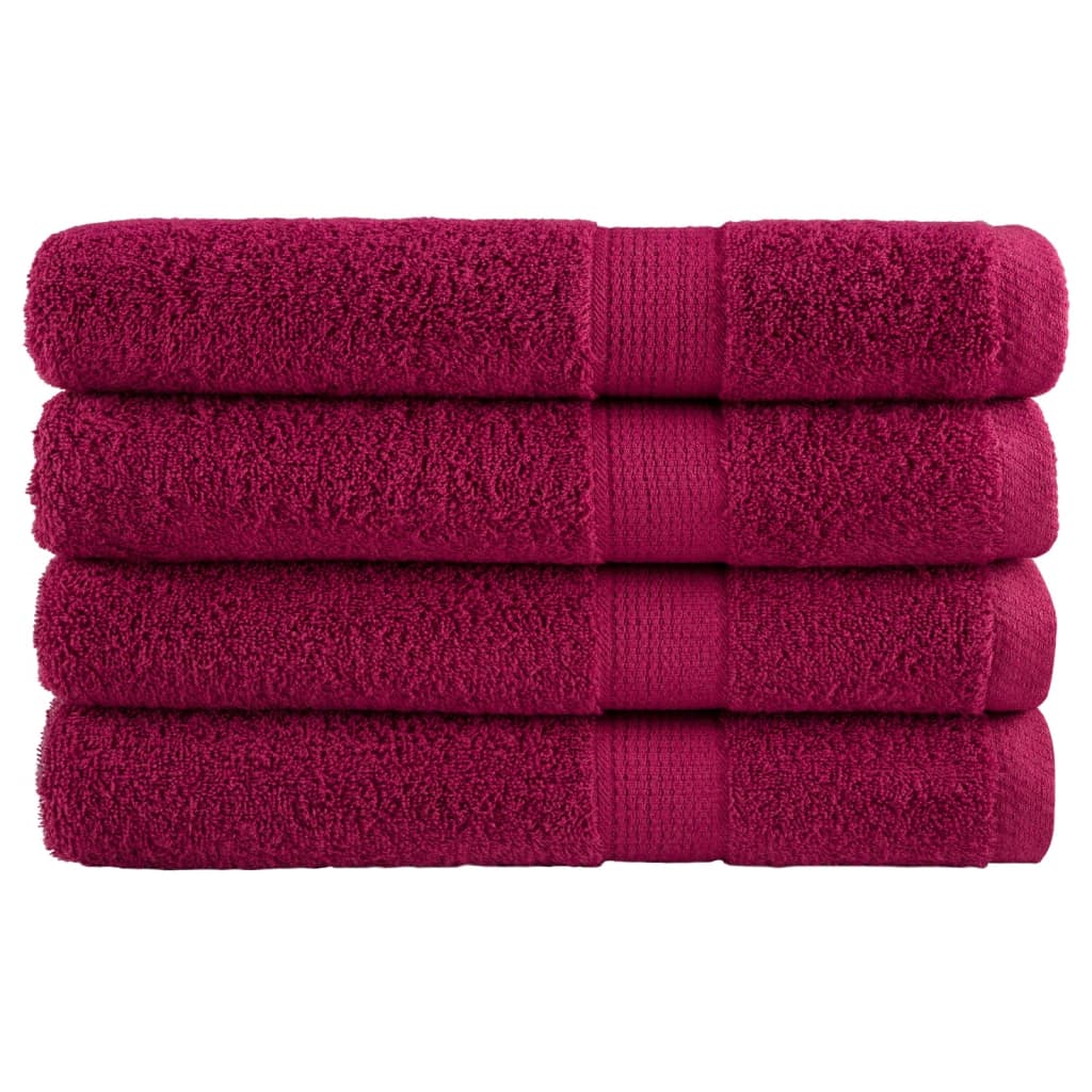 Badhanddoeken Solund 600 G/M² Bordeaux Bordeauxrood