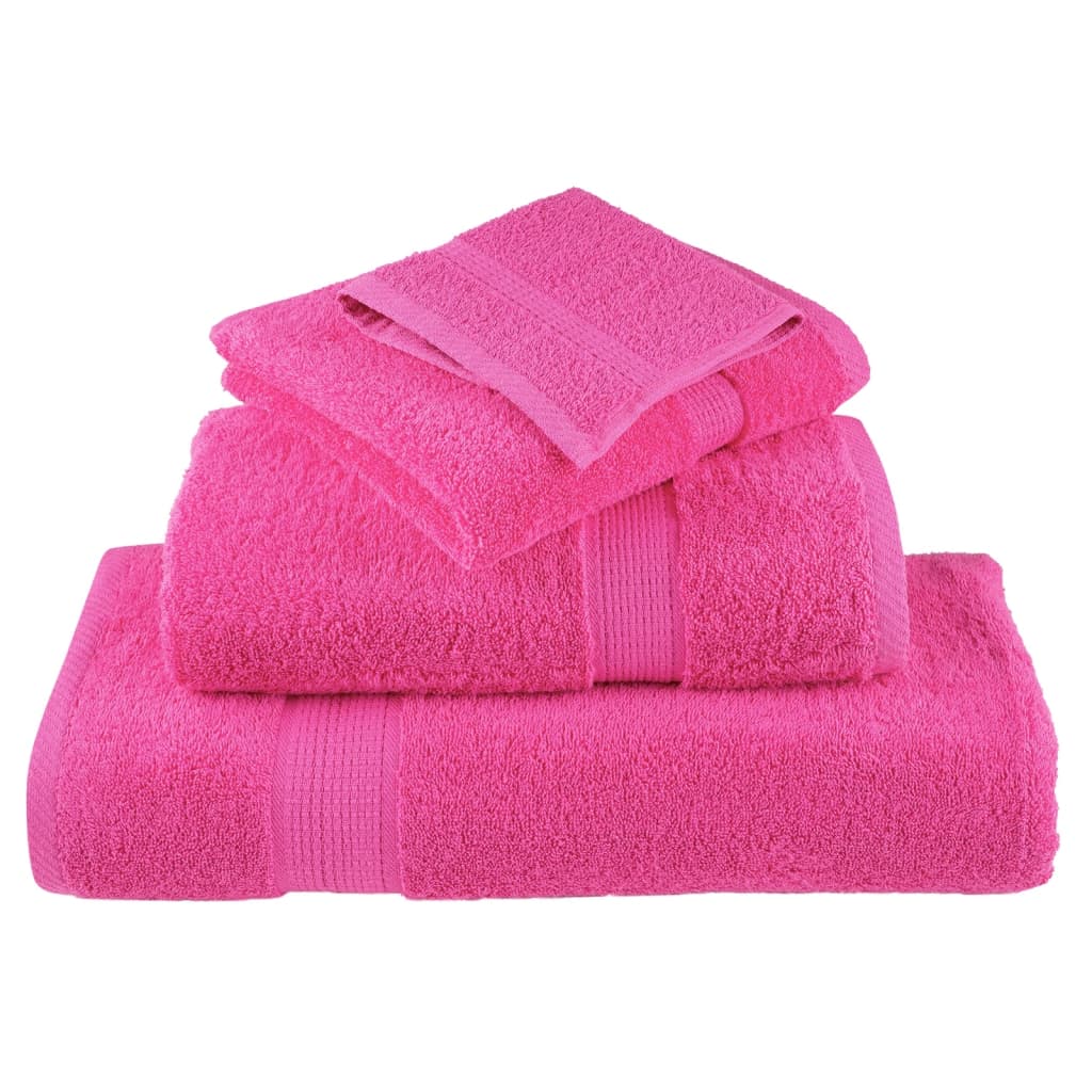 Premium Washandjes Solund 10 Stuks 600 G/M² Roze