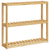 Badkamerrek 3-Laags Wandmontage 60X15X54 Cm Bamboe