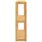 Badkamerrek 3-Laags Wandmontage 60X15X54 Cm Bamboe