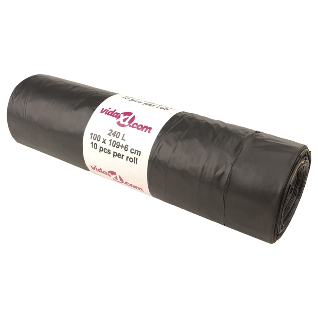 Vuilniszakken Met Trekkoorden 150 St Zwart