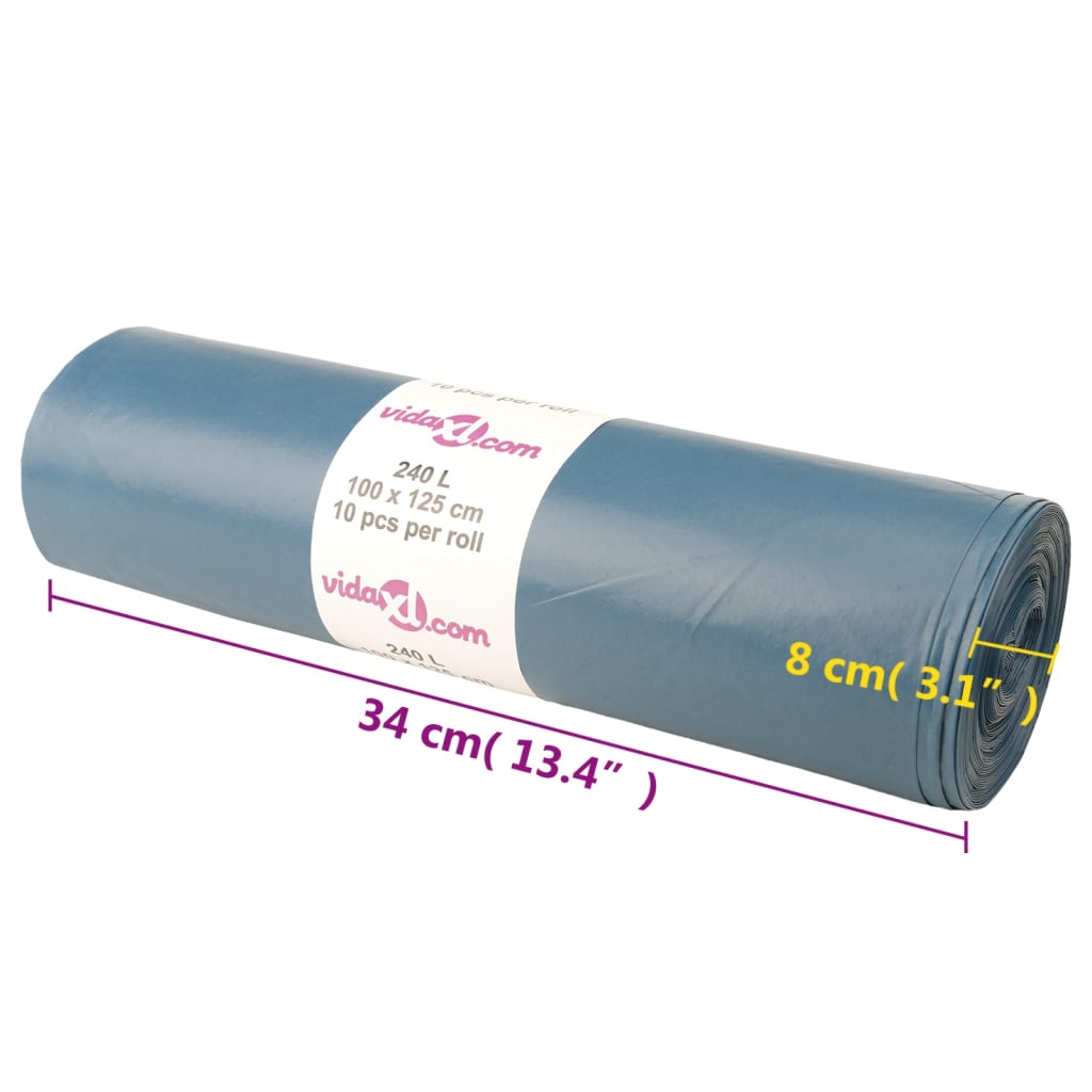 Vuilniszakken 100 St Blauw