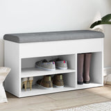 Schoenenbank 82X32X45,5 Cm Bewerkt Hout Kleurig