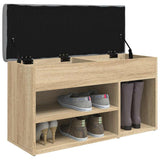 Schoenenbank 82X32X45,5 Cm Bewerkt Hout Kleurig
