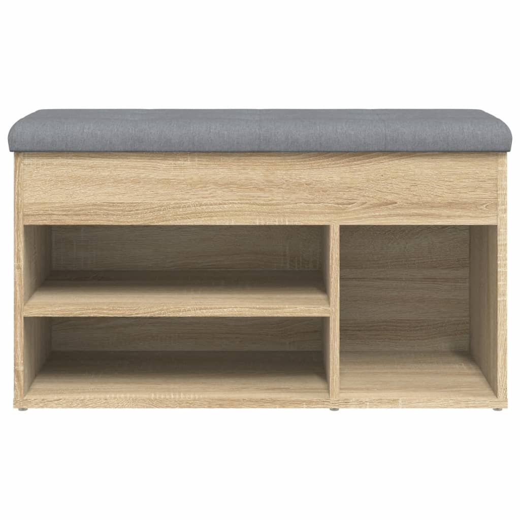 Schoenenbank 82X32X45,5 Cm Bewerkt Hout Kleurig