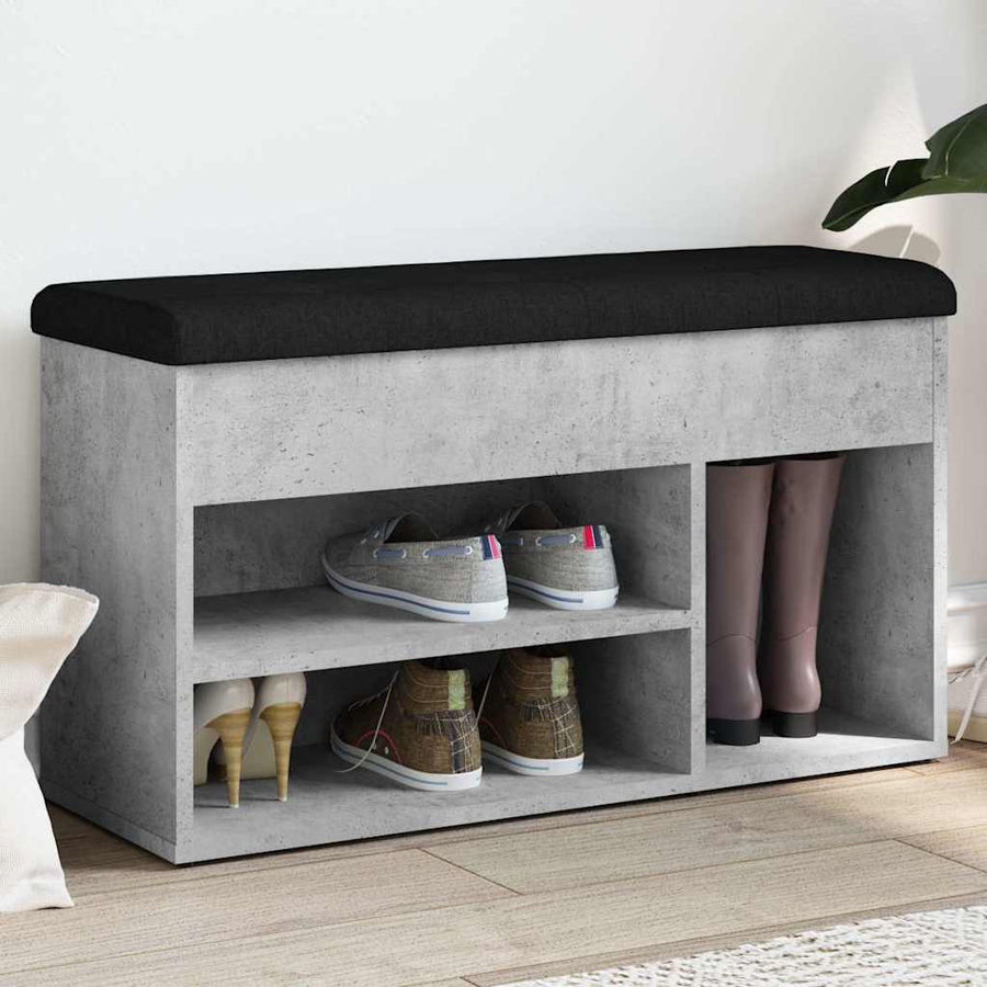 Schoenenbank 82X32X45,5 Cm Bewerkt Hout Kleurig