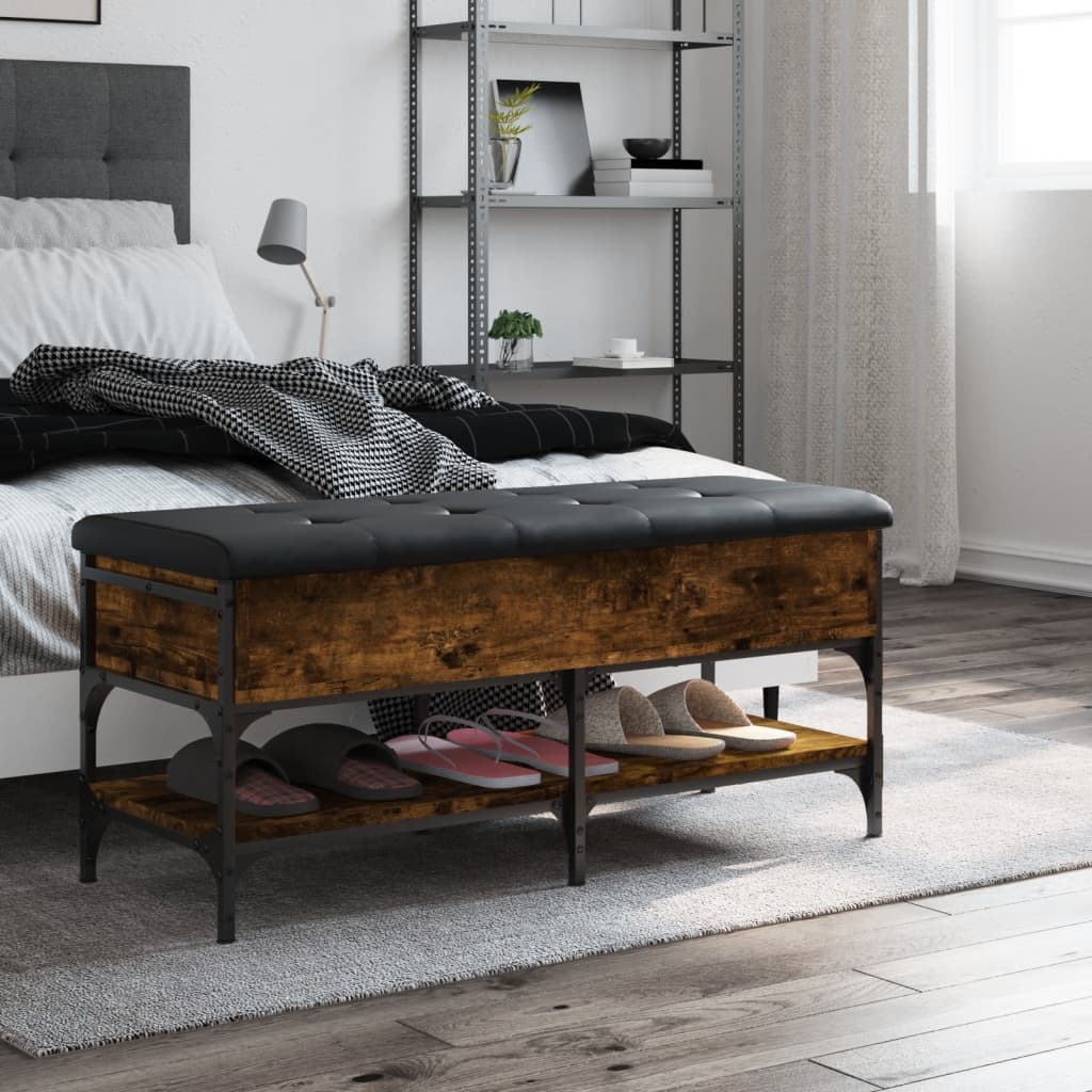 Schoenenbank Bewerkt Hout Kleurig