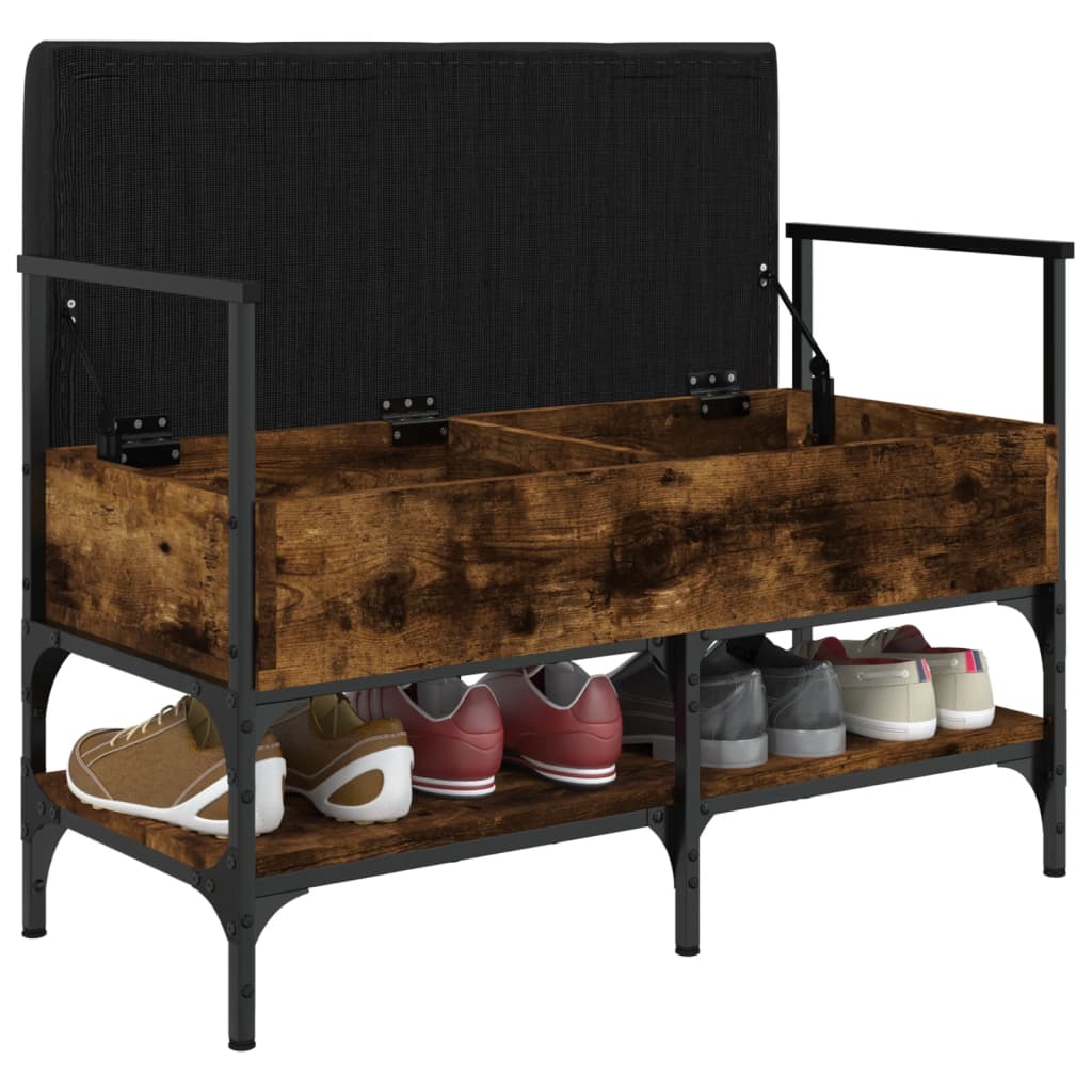 Schoenenbank 85,5X42X57,5 Cm Bewerkt Hout Kleurig