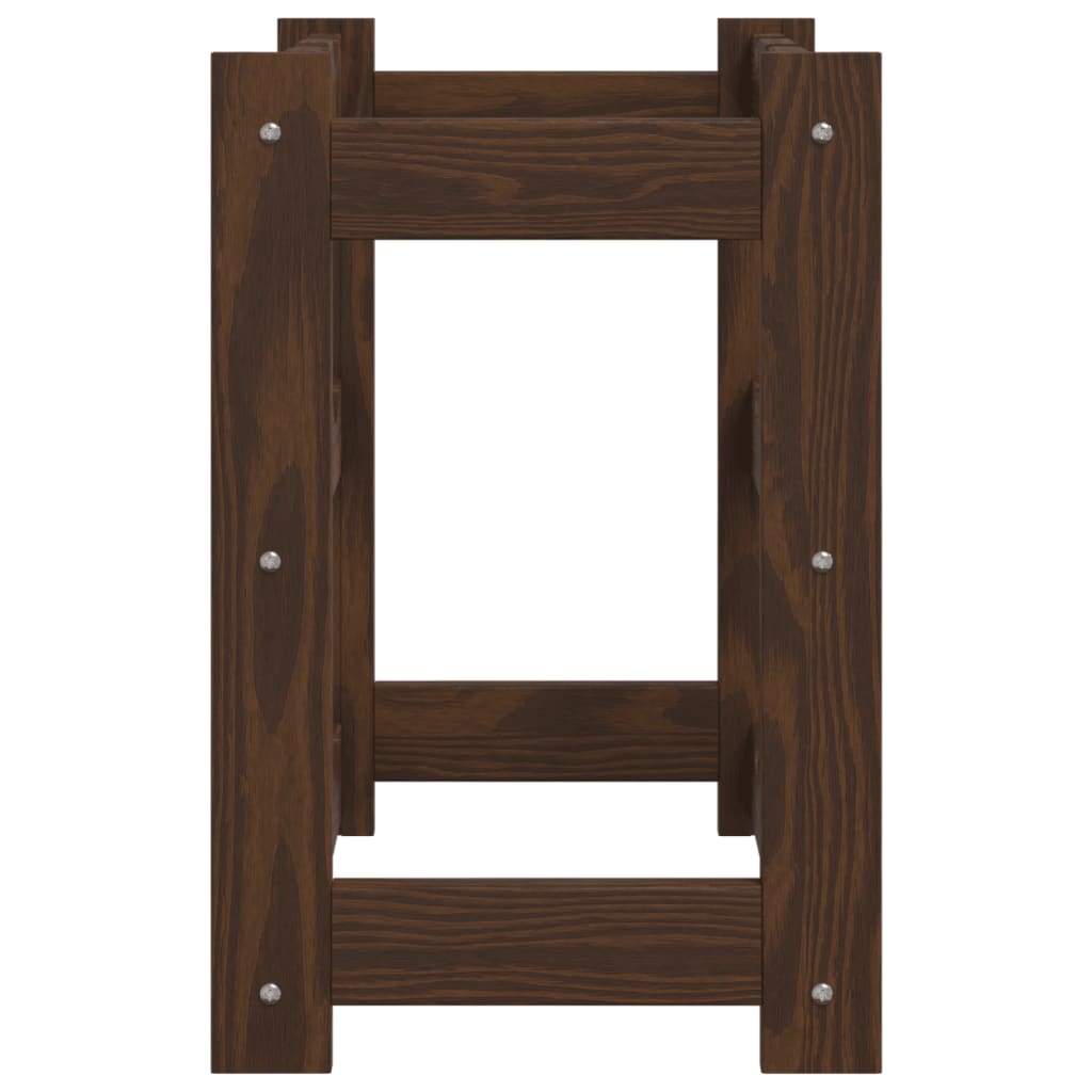 Wijnrek Voor 12 Flessen Massief Grenenhout Bruin