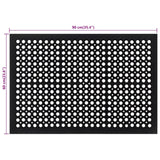 Deurmat Rechthoekig 60X90 Cm Rubber