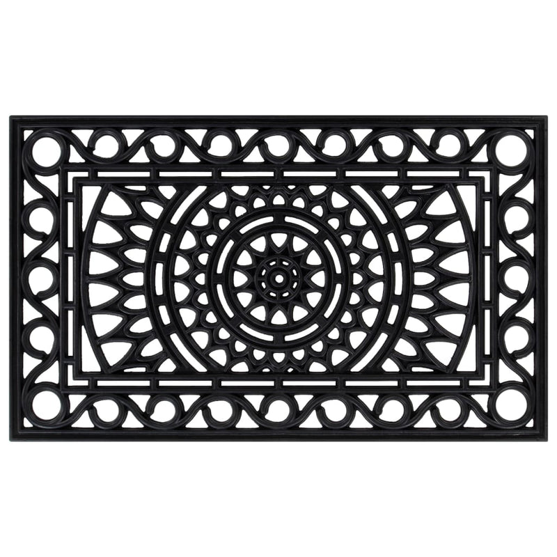 Deurmat Rechthoekig 45X75 Cm Rubber