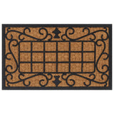 Deurmat Rechthoekig 45X75 Cm Rubber En Kokosvezel