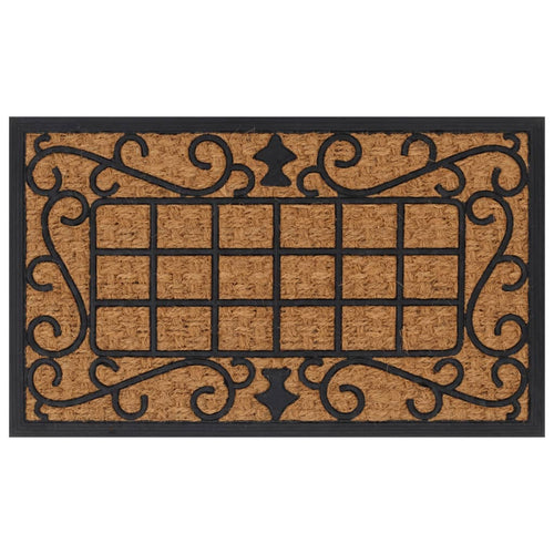 Deurmat Rechthoekig 45X75 Cm Rubber En Kokosvezel