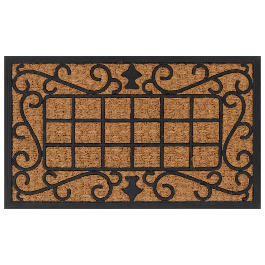 Deurmat Rechthoekig 45X75 Cm Rubber En Kokosvezel