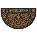 Deurmat Halfrond 45X75 Cm Rubber En Kokosvezel