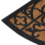 Deurmat Halfrond 45X75 Cm Rubber En Kokosvezel
