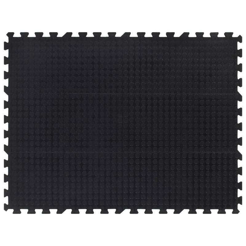 Rubbertegel 12 Mm 90X120 Cm Zwart