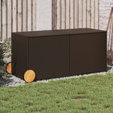 Tuinbox Met Wielen 190 L Poly Rattan