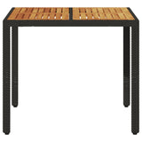 Tuintafel Met Acaciahouten Blad Poly Rattan
