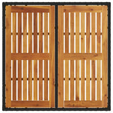 Tuintafel Met Acaciahouten Blad Poly Rattan