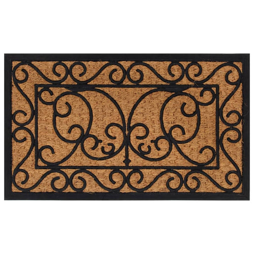 Deurmat Rechthoekig 45X75 Cm Rubber En Kokosvezel