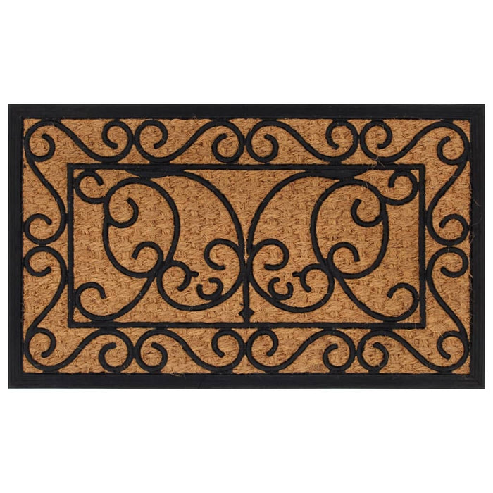 Deurmat Rechthoekig 45X75 Cm Rubber En Kokosvezel