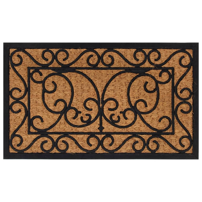 Deurmat Rechthoekig 45X75 Cm Rubber En Kokosvezel