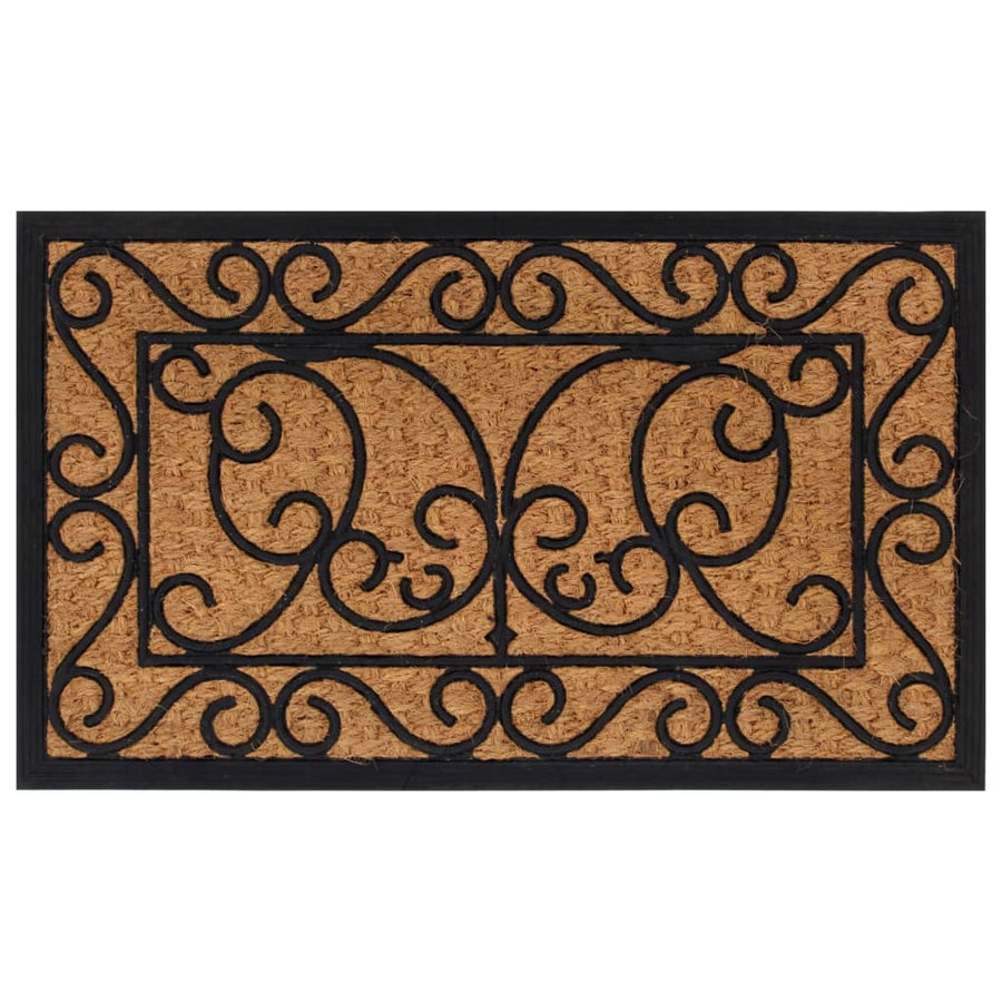 Deurmat Rechthoekig 45X75 Cm Rubber En Kokosvezel