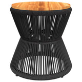 Salontafel Met Draad Ø 45X44 Cm Massief Acaciahout
