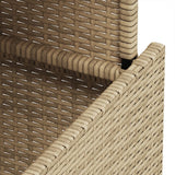 Tuintafel Met Glazen Blad 100X55X73 Cm Poly Rattan