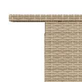 Tuintafel Met Glazen Blad 100X55X73 Cm Poly Rattan