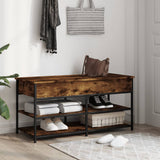 Schoenenbankje 100X42,5X50 Cm Bewerkt Hout Kleurig