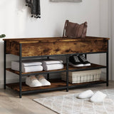 Schoenenbankje 100X42,5X50 Cm Bewerkt Hout Kleurig