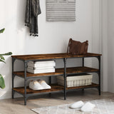 Schoenenbankje 100X38,5X49 Cm Bewerkt Hout Kleurig