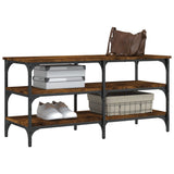 Schoenenbankje 100X38,5X49 Cm Bewerkt Hout Kleurig